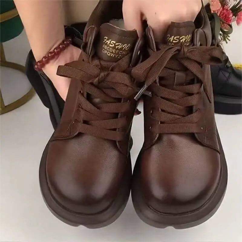 100-cuero-autenticobotas-cortas-de-lana MxZap