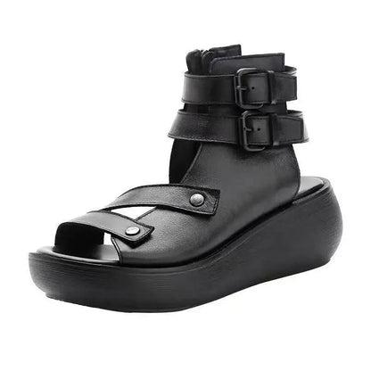Sandalias romanas con plataforma