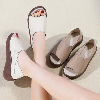 sandalias perezosas suela gruesa