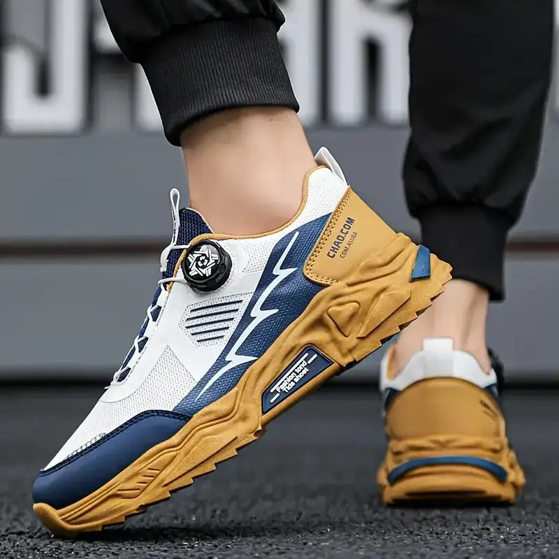 Stylish breathable sneakers.