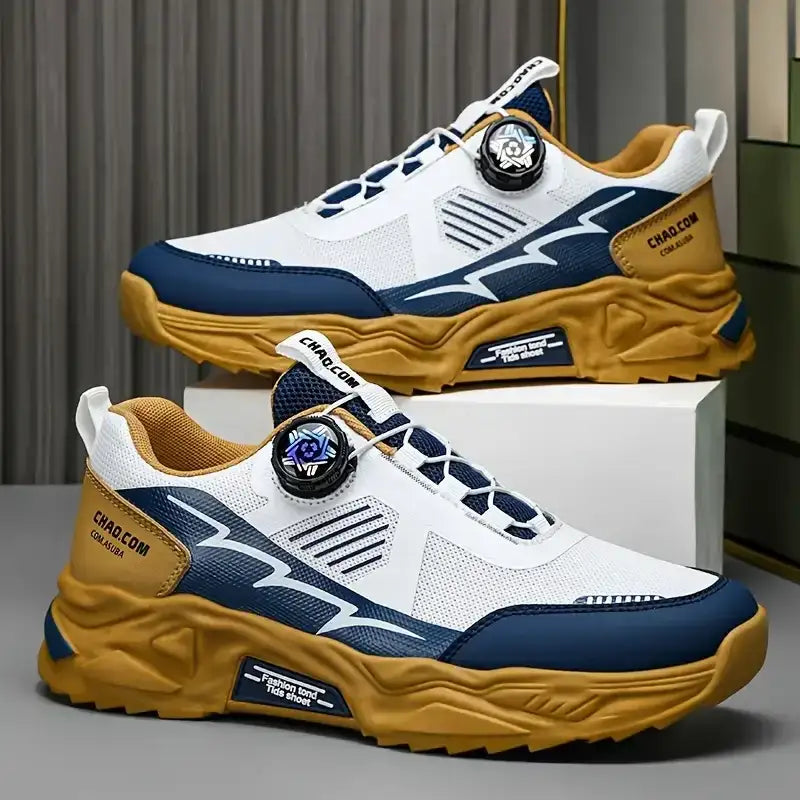 Stylish breathable sneakers.