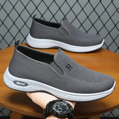Summer slip-on mesh running shoes