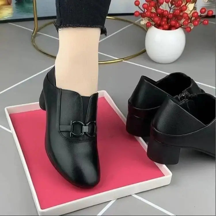 Tacones gruesos de mujer
