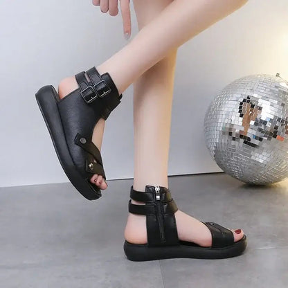 Sandalias romanas con plataforma