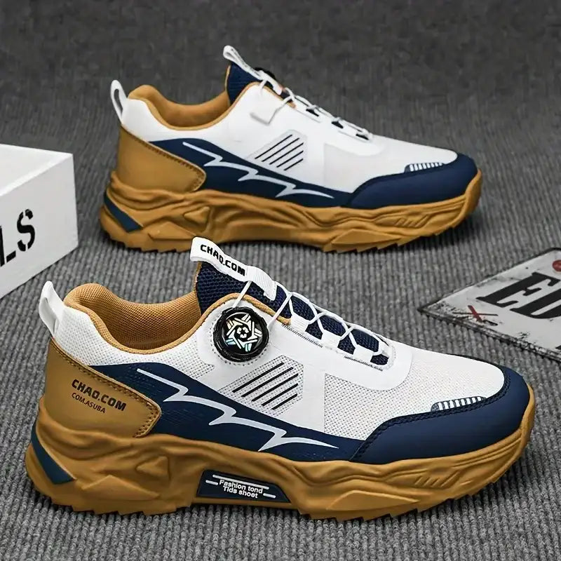 Stylish breathable sneakers.