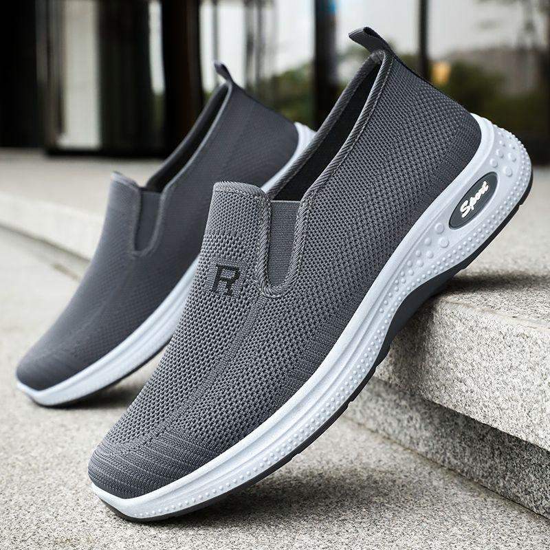 Summer slip-on mesh running shoes