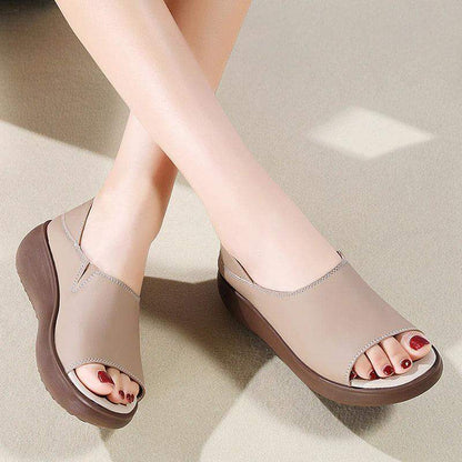 sandalias perezosas suela gruesa
