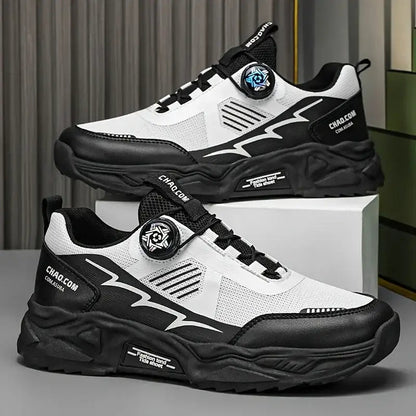 Stylish breathable sneakers.