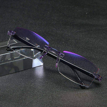 2024 nuevas gafas anti-luz azul con corte de borde sin montura - MxZap