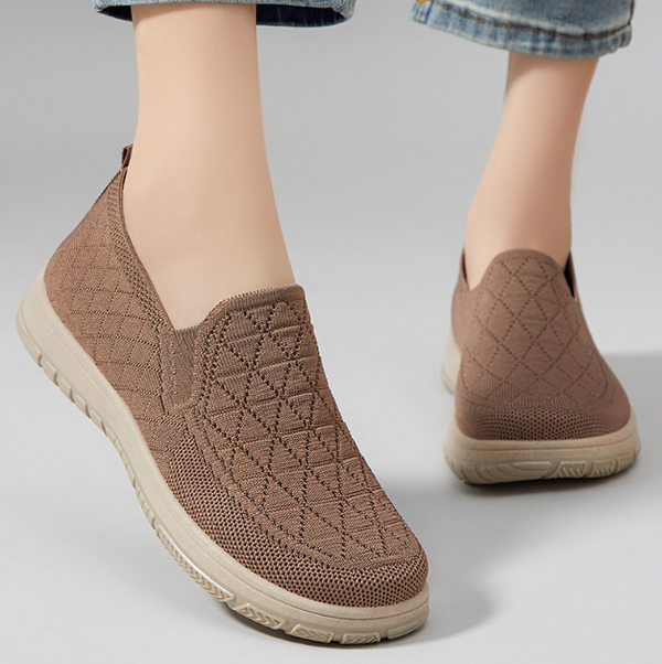 Zapatos casuales cómodos de suela gruesa y punta redonda