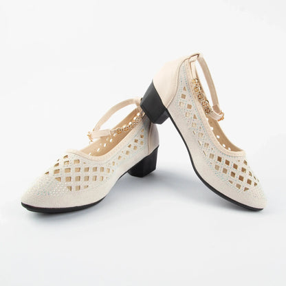 Soft mesh high heels
