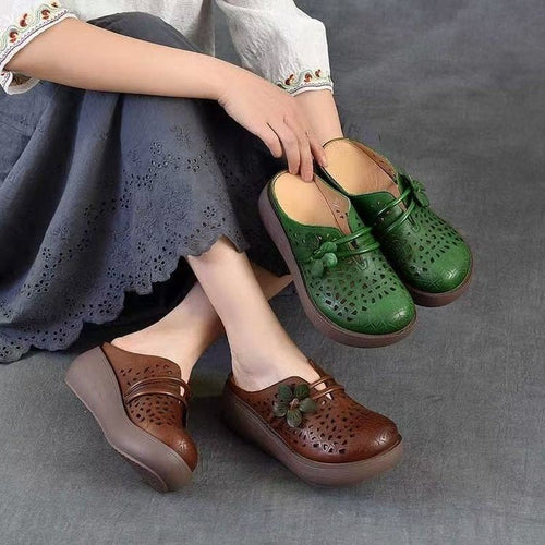 Zapatillas de cuero vintage