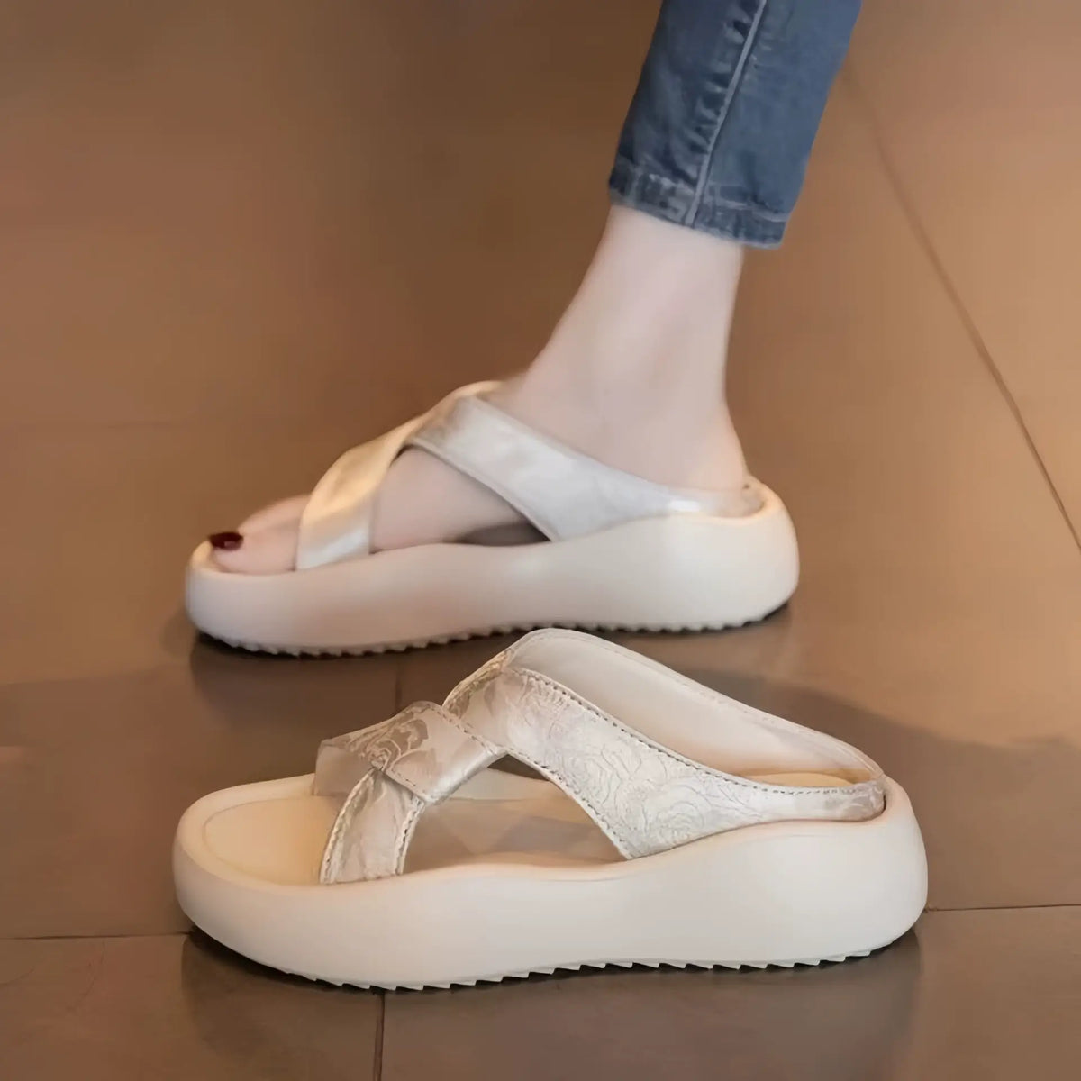 Sandalias de playa con plataforma