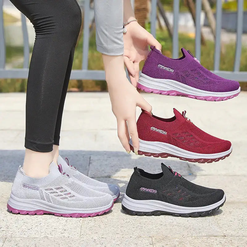 Breathable walking shoes