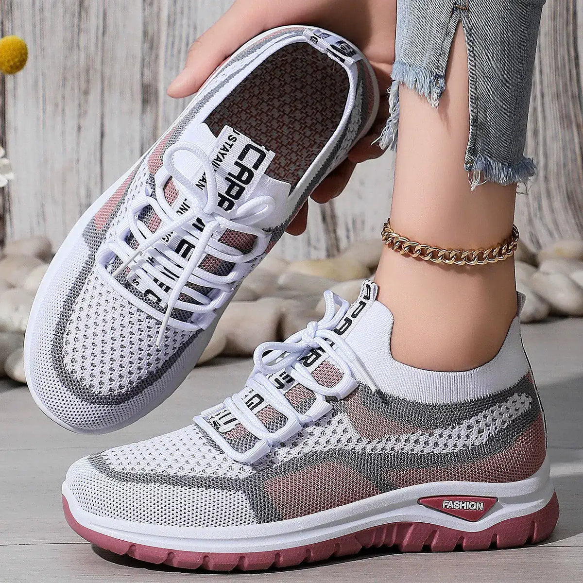 Zapatillas de malla transpirable