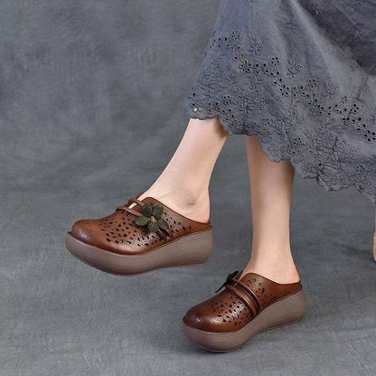 Zapatillas de cuero vintage