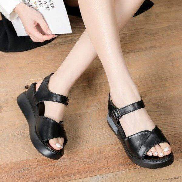 Sandalias boca de pez con hebillas - MxZap