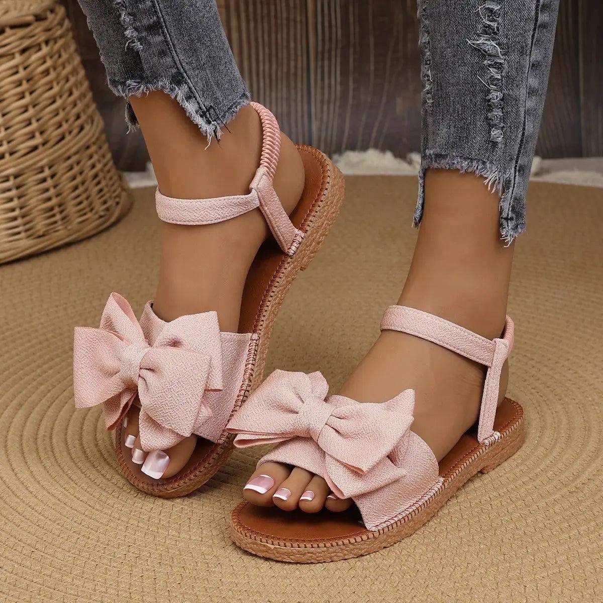 sandalias con lazo