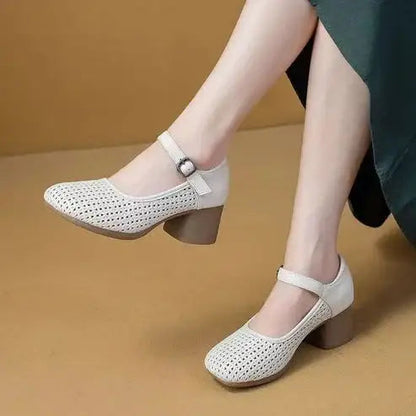 Crocs de tacón grueso de moda
