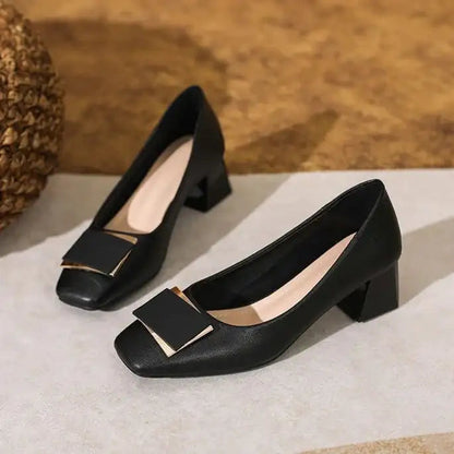 Chunky heel leather shoes: They won't make your feet feel tired