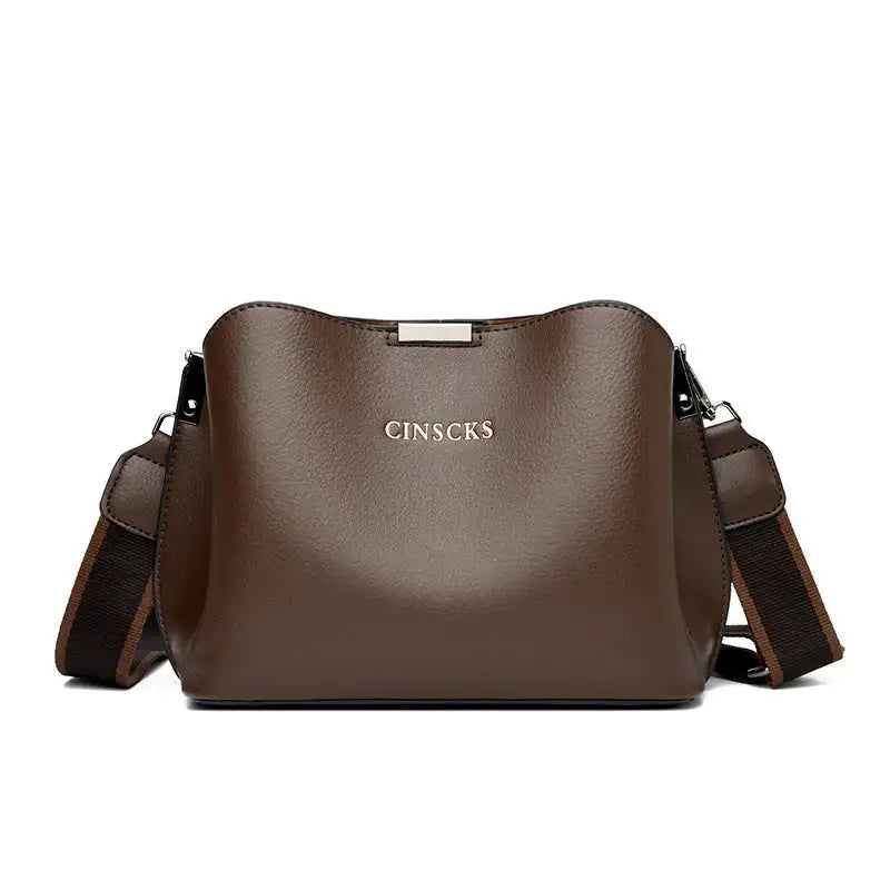Bolso de piel de lujo de gran capacidad