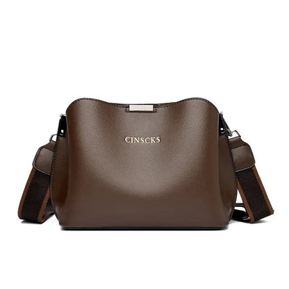 Bolso de piel de lujo de gran capacidad
