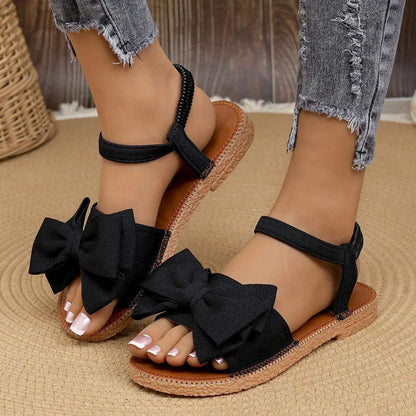 sandalias con lazo
