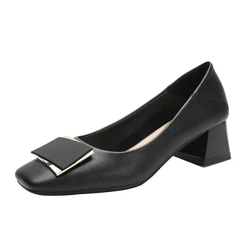 Chunky heel leather shoes: They won't make your feet feel tired