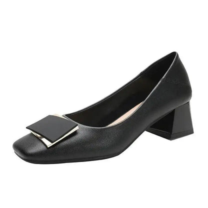 Chunky heel leather shoes: They won't make your feet feel tired