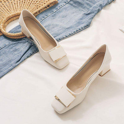 Chunky heel leather shoes: They won't make your feet feel tired