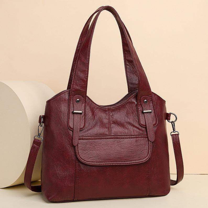 Bolso bandolera moderno de piel
