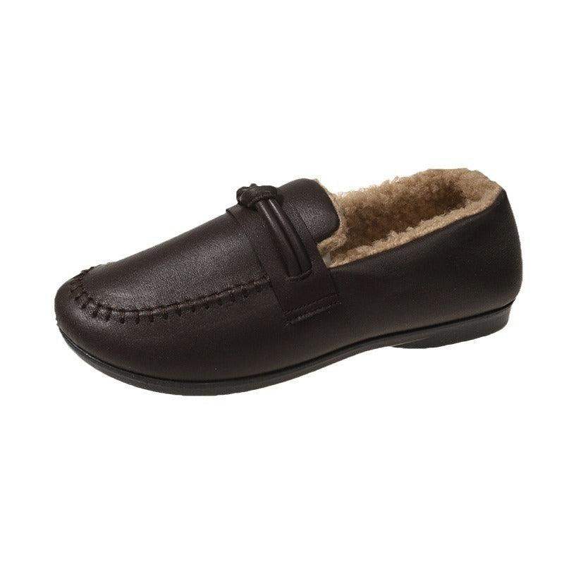 Zapatos de algodón de piel femenina - MxZap
