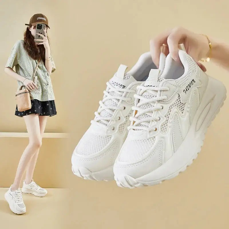Zapatillas de running de malla de moda