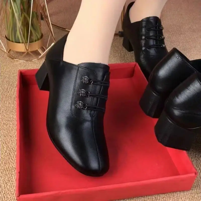 Zapatos de piel sencillos