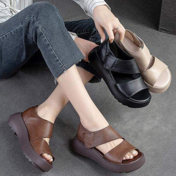 Sandalias vintage suela gruesa - MxZap