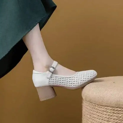 Crocs de tacón grueso de moda