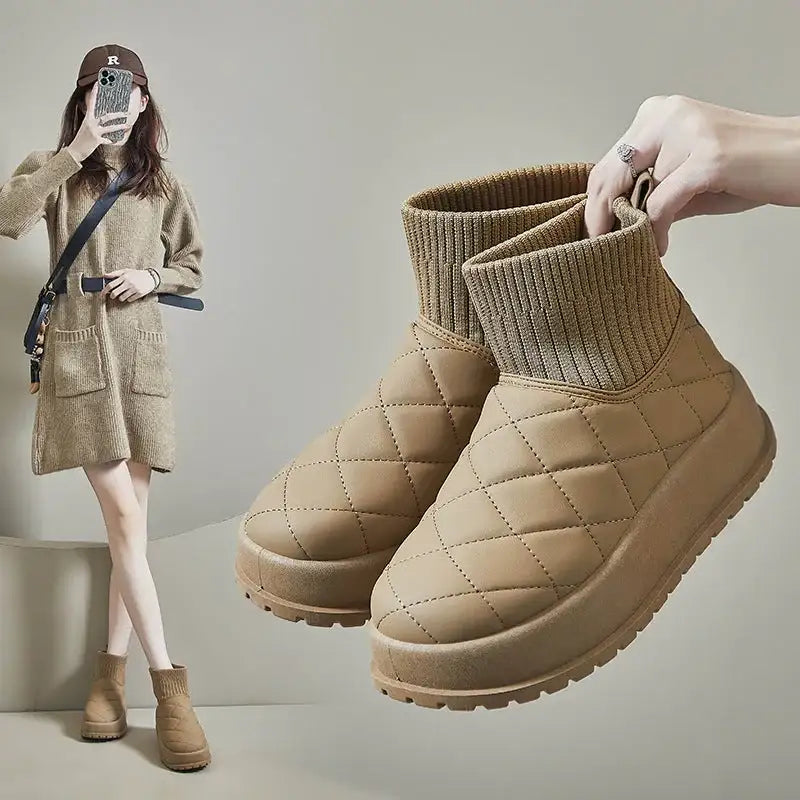 Botas de nieve altas de polar