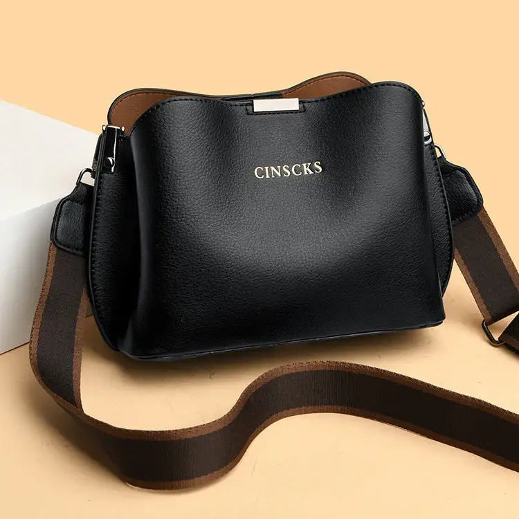 Bolso de piel de lujo de gran capacidad