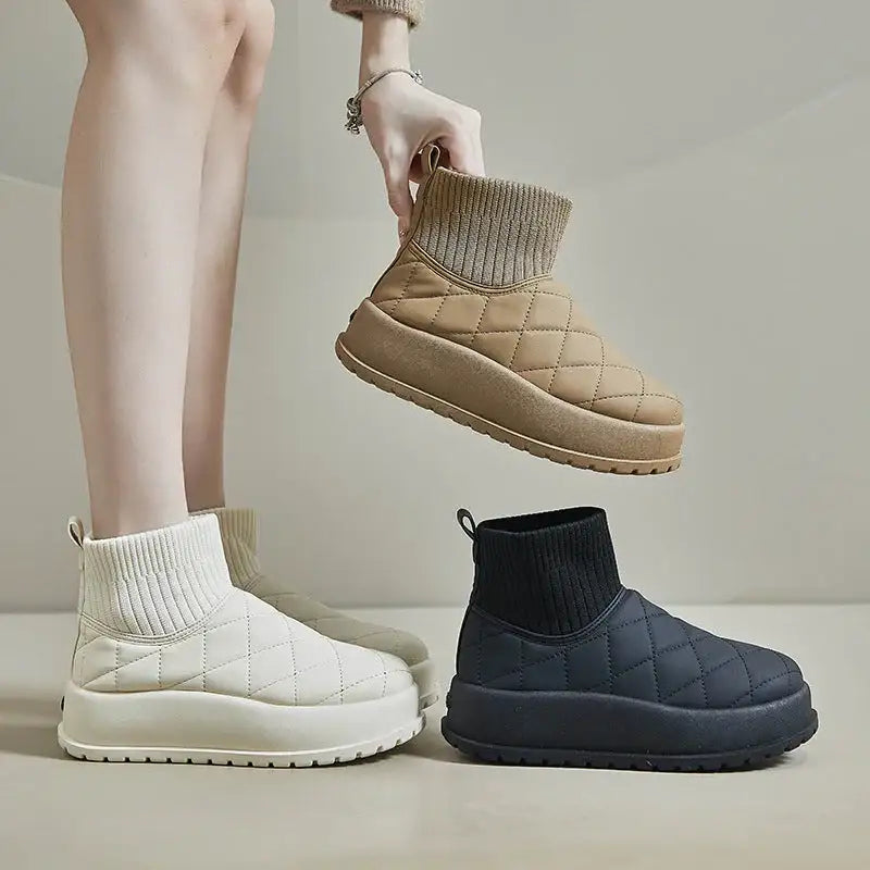 Botas de nieve altas de polar