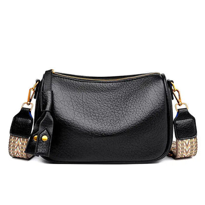 Bolso canguro de piel suave