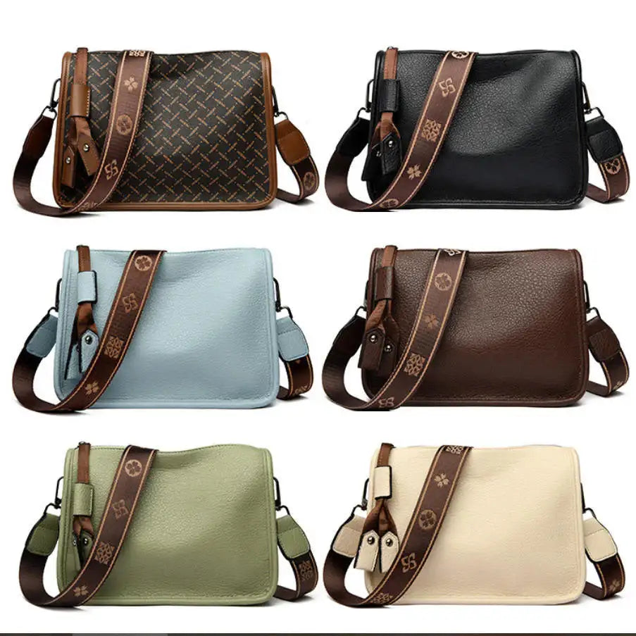Bolso bandolera de piel