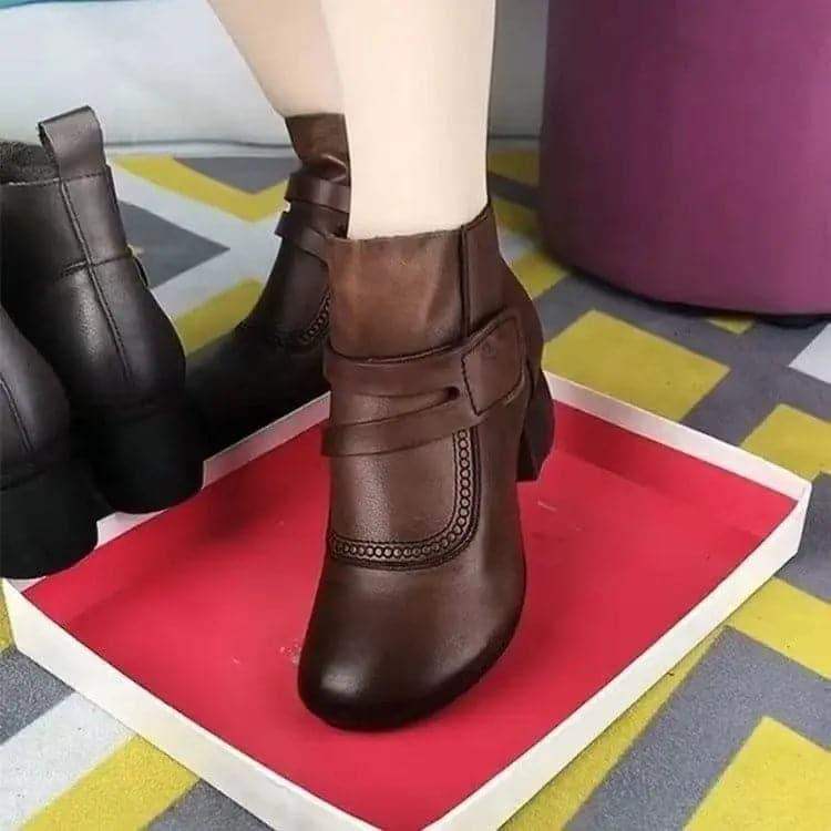 botas cortas retro grueso MxZap