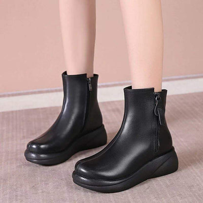 botas gruesas con cremallera lateral - MxZap