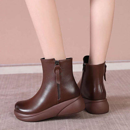 botas gruesas con cremallera lateral - MxZap