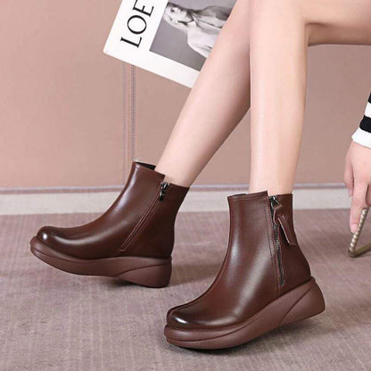 botas gruesas con cremallera lateral - MxZap