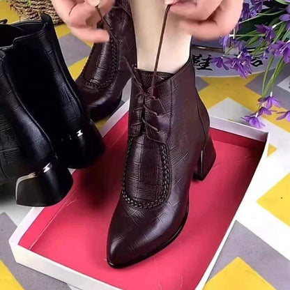 botas mom 100 cuero genuino - MxZap