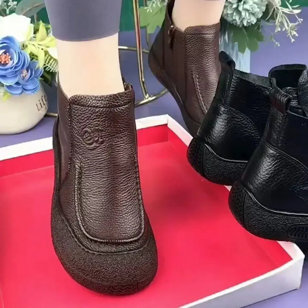 Platform ankle boots