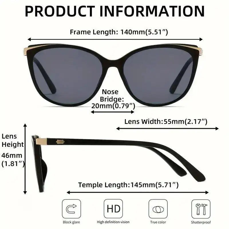 gafas de sol estilo ojo de gato de moda para mujer - MxZap