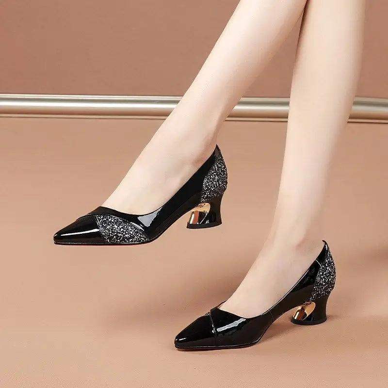 tacones de cristal