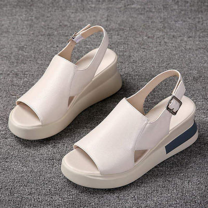 Sandalias boca de pez con hebillas - MxZap